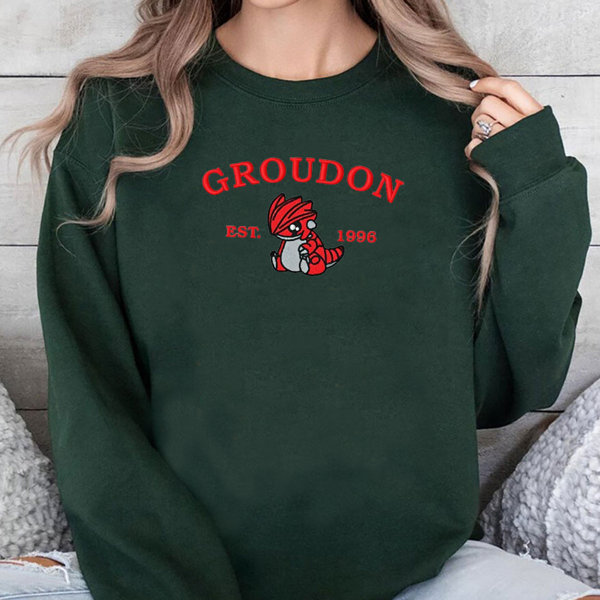 Anime Characters Embroidered Crewneck Sweatshirt,Hoodie For Gift,Personal Anime Gift Hoodie,Perfect Gift For Anime Lovers.
