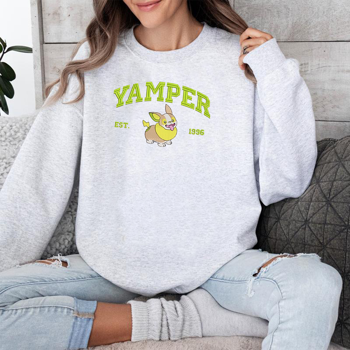 Anime Characters Embroidered Crewneck Sweatshirt,Hoodie For Gift,Personal Anime Gift Hoodie,Perfect Gift For Anime Lovers.