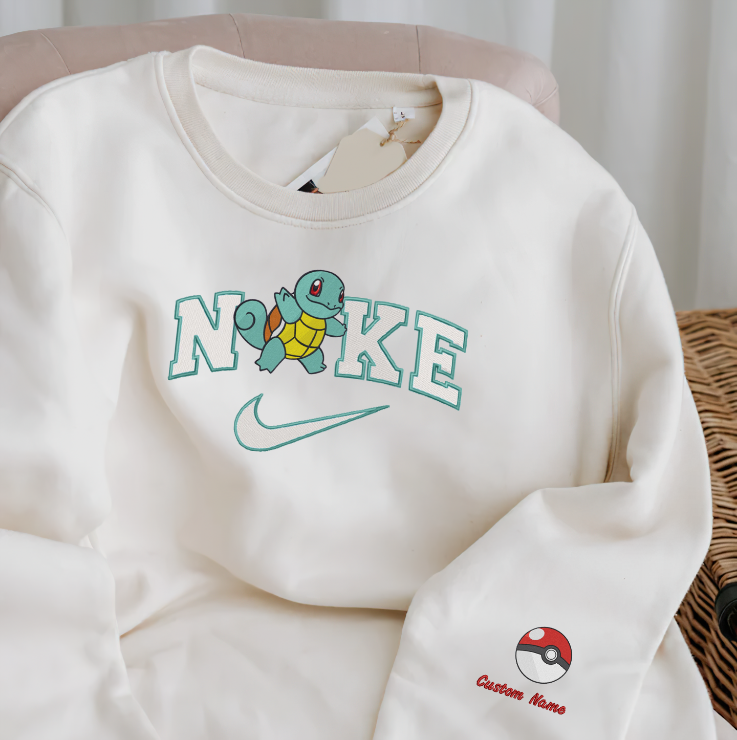 Anime Nike Embroidered Custom T-Shirt,Crewneck Sweatshirt,Hoodie.Perfect Gift For Anime Lovers.