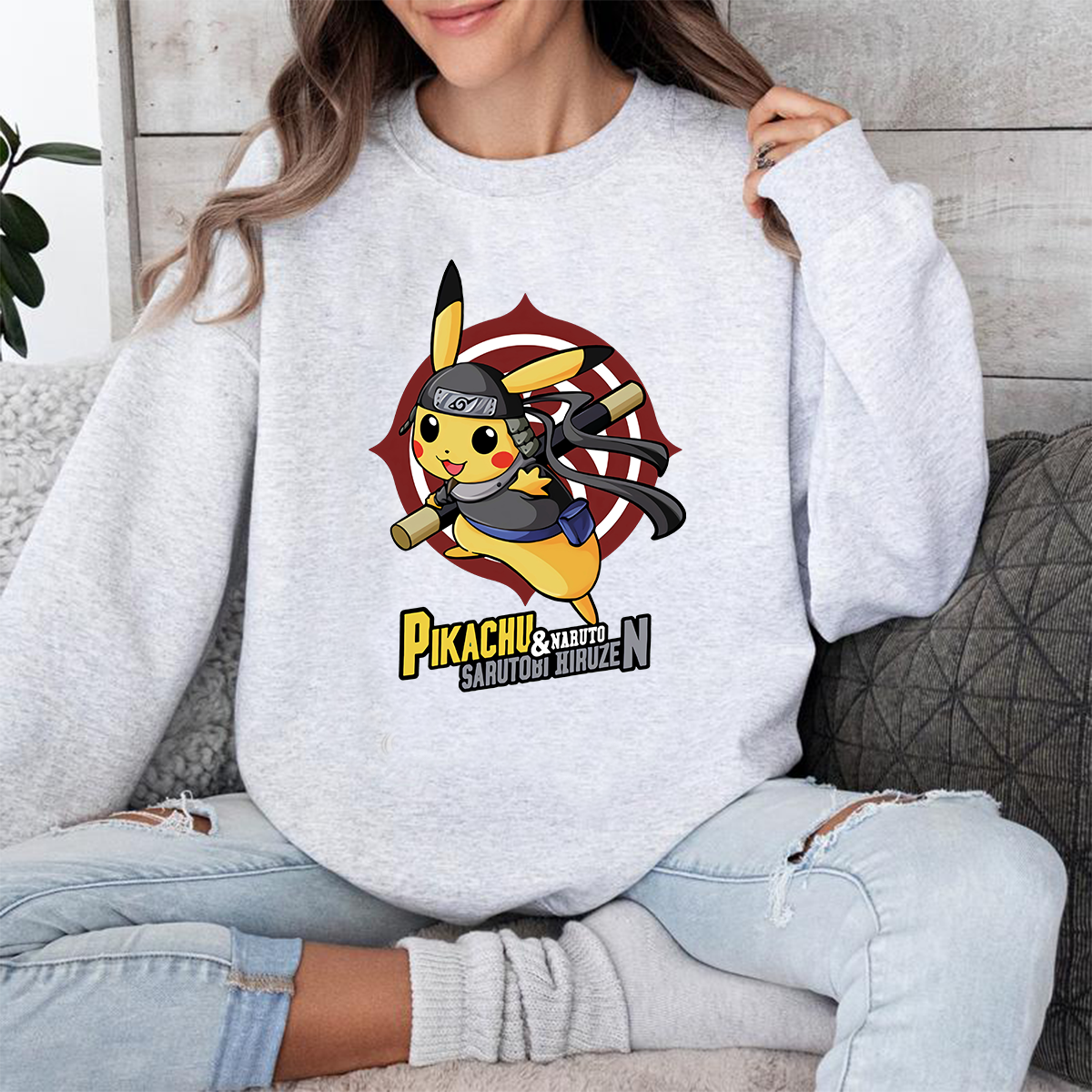 Custom Naruto Sarutobi Hiruzen Anime Unisex T-Shirt ,Crewneck,Hoodie