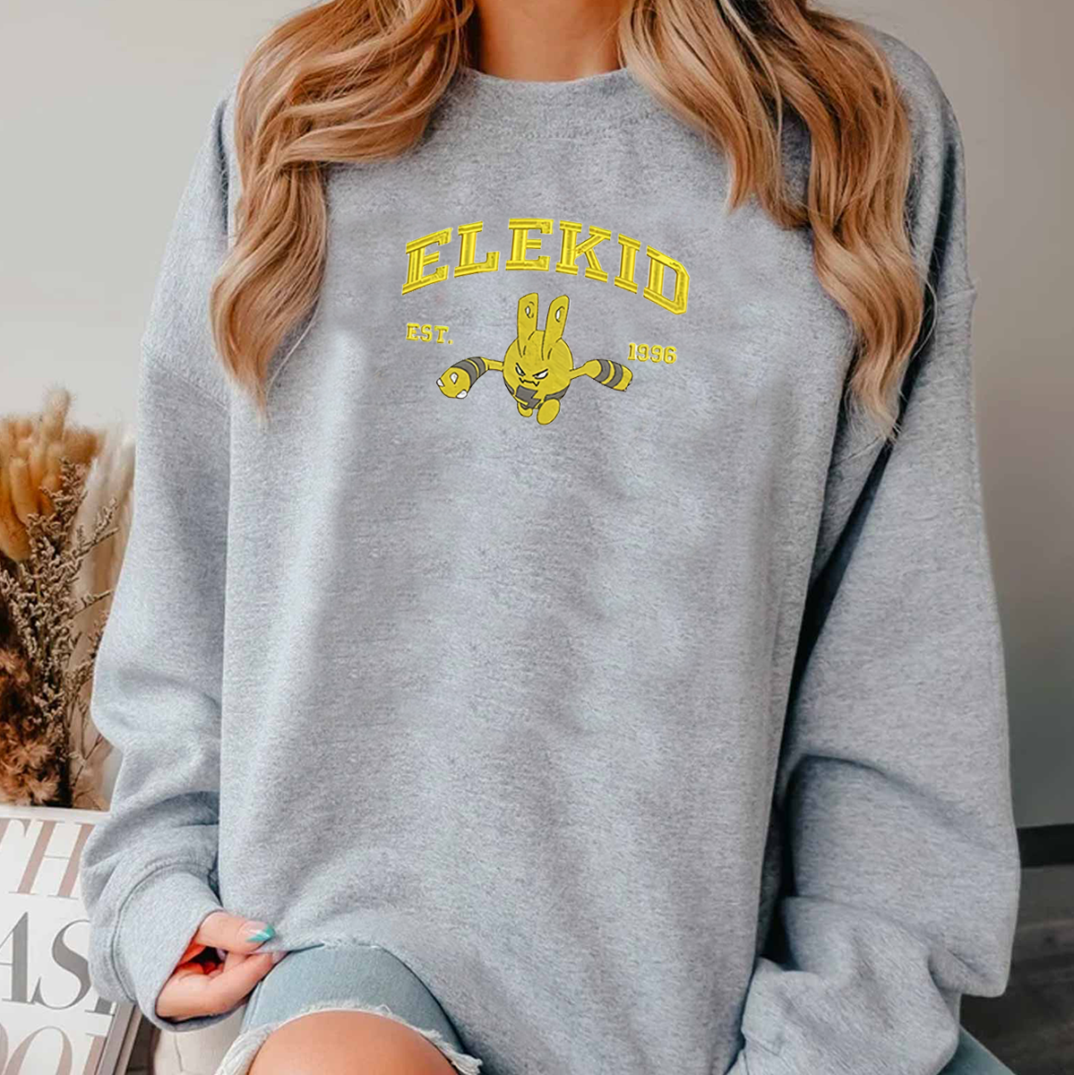 Anime Characters Embroidered Crewneck Sweatshirt,Hoodie For Gift,Personal Anime Gift Hoodie,Perfect Gift For Anime Lovers.