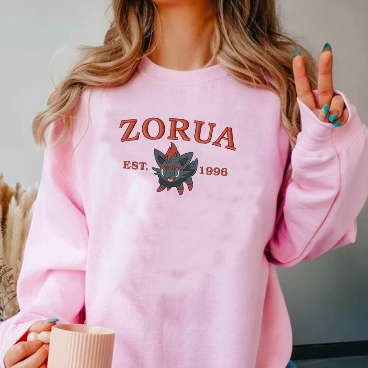 Anime Characters Embroidered Crewneck Sweatshirt,Hoodie,Personal Anime Gift Hoodie,Perfect Gift For Anime Lovers.