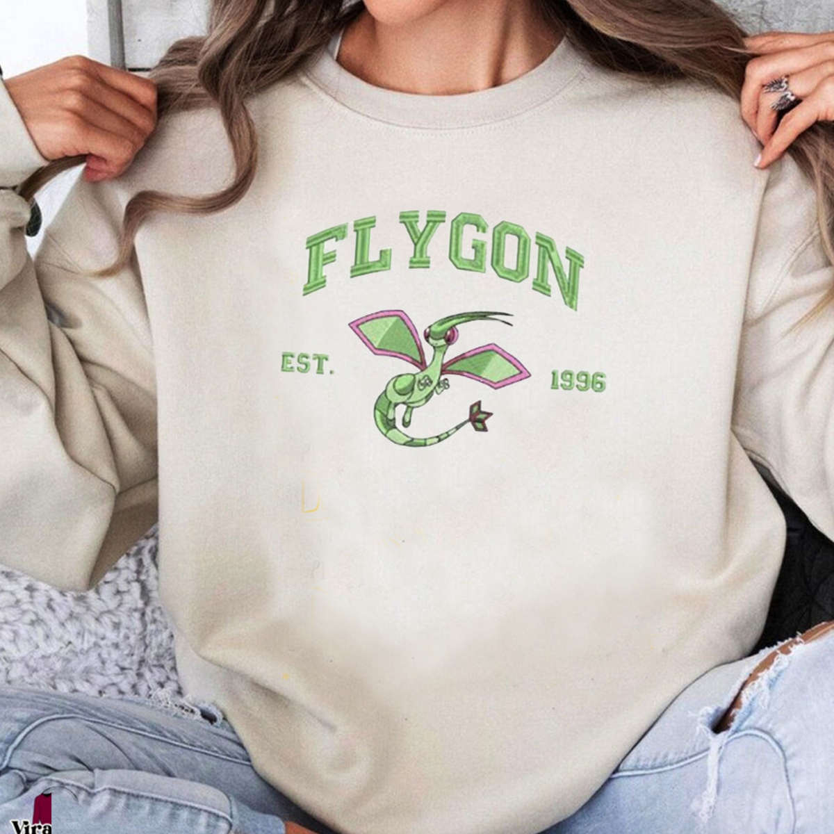 Est.1996 Anime Anime Characters Embroidered Unisex Crewneck Sweatshirt,Hoodie For Gift,Personal Anime Gift Hoodie,Perfect Gift For Anime Lovers.