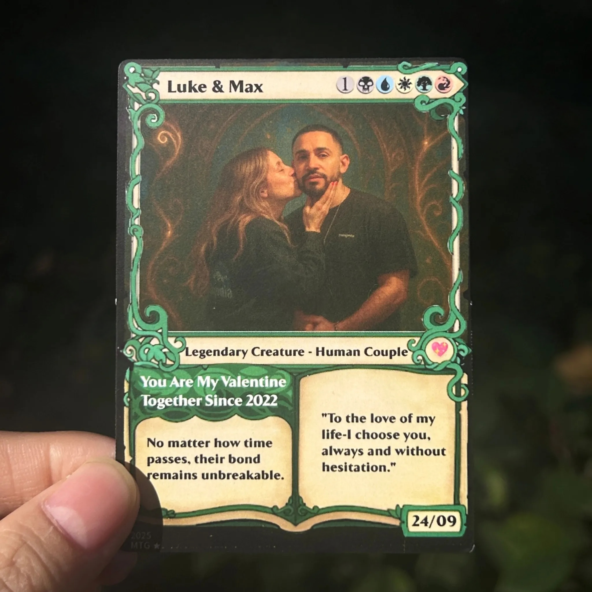 Custom Magic Card Fantasy Game.Custom Gift for Valentine's Day,Anniversary.Valentine's Day,Anniversary gifts