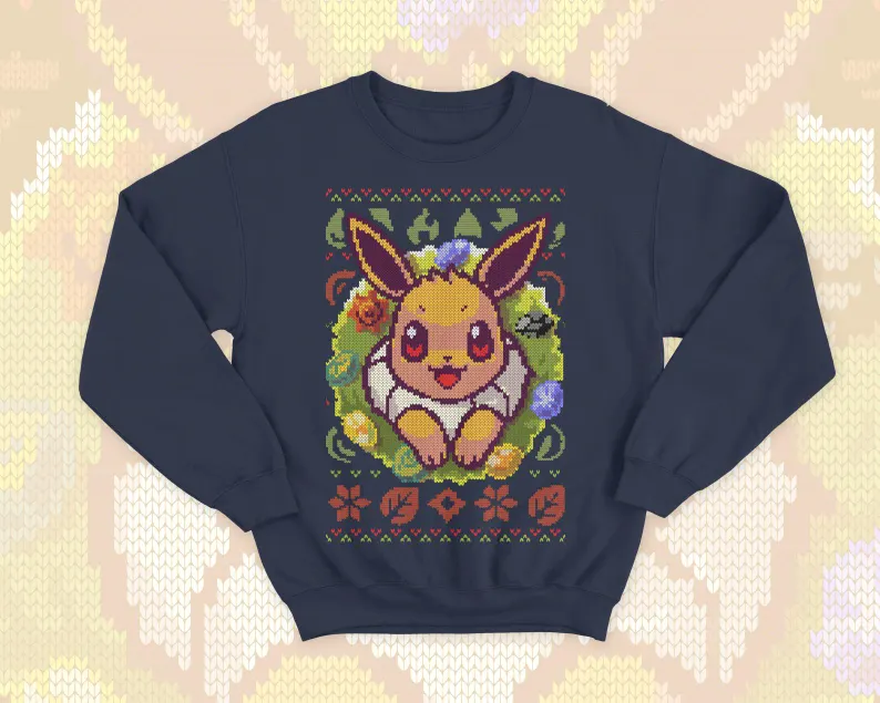Cute and Kawaii Crewneck Sweatshirt gift - video game monster,Anime Gifts,Christmas Gift For Anime Lovers.Perfect Gift For Anime Lovers.