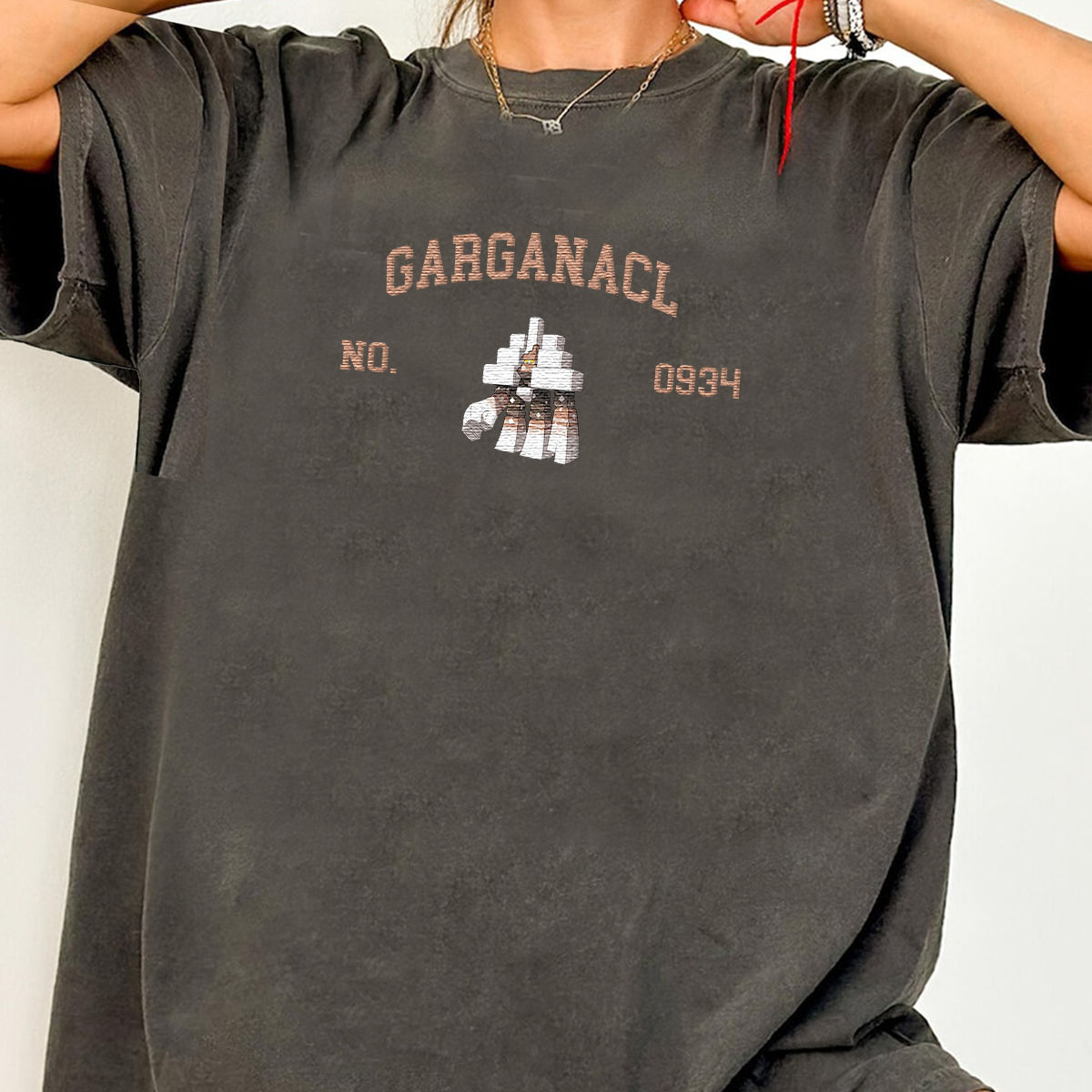 Garganacl Adorable Anime-Themed Embroidered T-Shirt,Crewneck,Hoodie-Trendy Versatile and a Thoughtful Gift for Friends