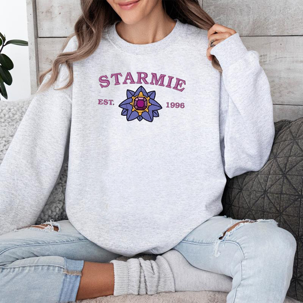 Anime Characters Embroidered Unisex Crewneck Sweatshirt,Hoodie For Gift,Personal Anime Gift Hoodie,Perfect Gift For Anime Lovers.