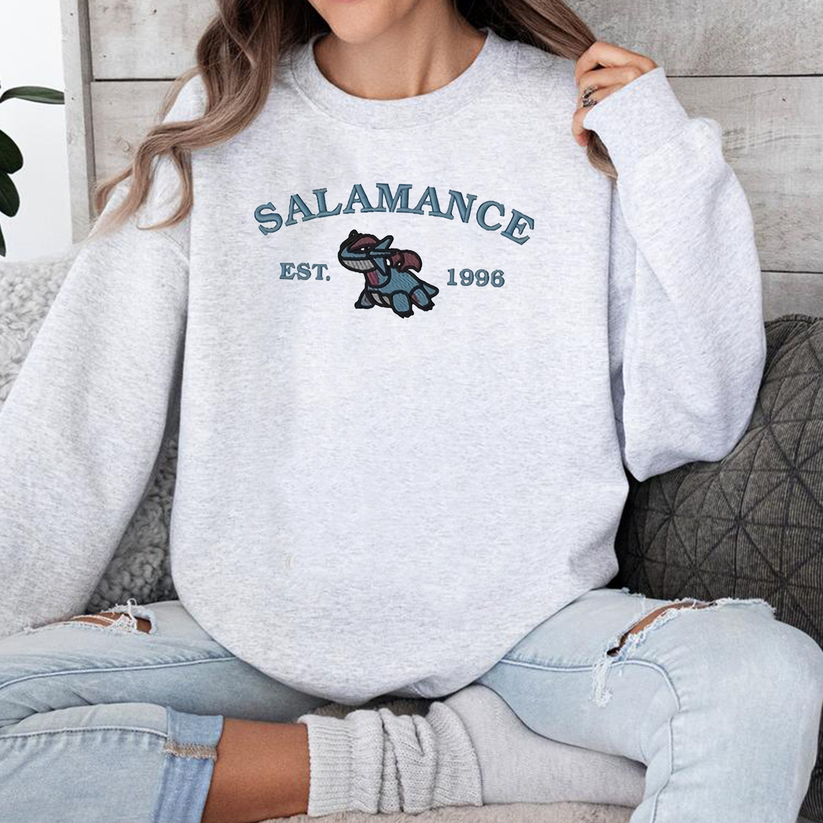 Anime Characters Embroidered Crewneck Sweatshirt,Hoodie For Gift,Personal Anime Gift Hoodie,Perfect Gift For Anime Lovers.