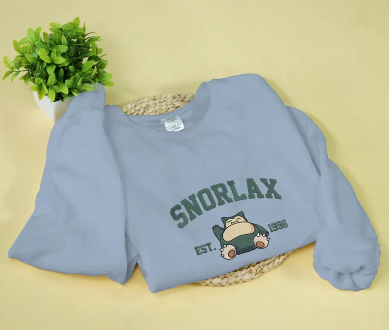Embroidery Anime Character Crewneck Sweatshirt, Personal Anime Gift Hoodie, 90s Monster Stitched Shirt, Personal Anime Gift Hoodie,Christmas Gift For Anime Lovers.Perfect Gift For Anime Lovers.
