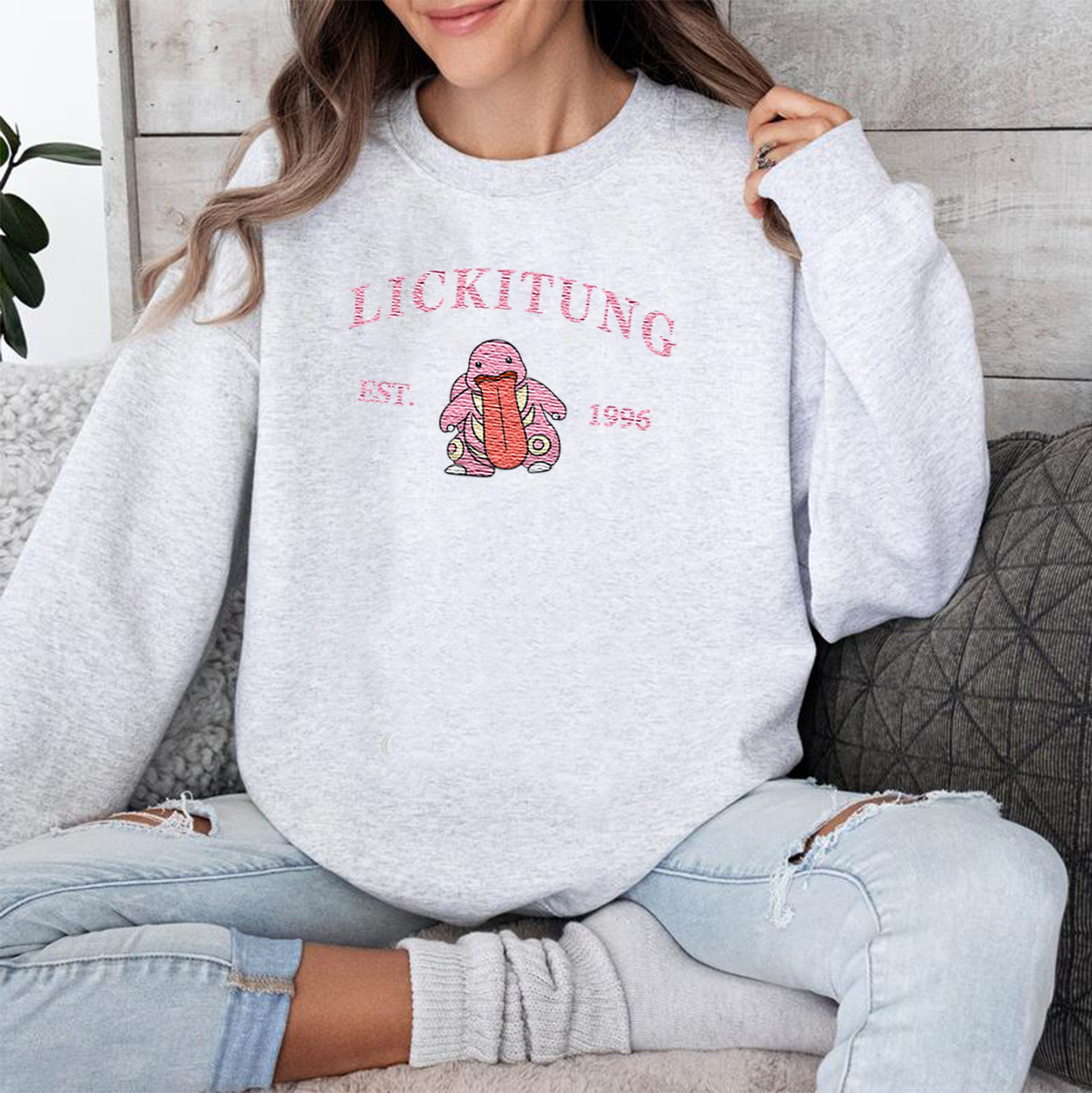 Anime Characters Embroidered Unisex Crewneck Sweatshirt,Hoodie For Gift,Personal Anime Gift Hoodie,Perfect Gift For Anime Lovers.