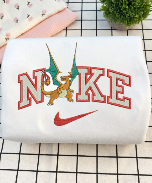 Anime Nike Embroidered Custom T-Shirt,Crewneck Sweatshirt,Hoodie.Perfect Gift For Anime Lovers.