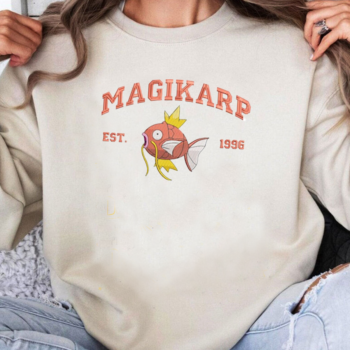 Anime Characters Embroidered Crewneck Sweatshirt,Hoodie,Personal Anime Gift Hoodie,Perfect Gift For Anime Lovers.