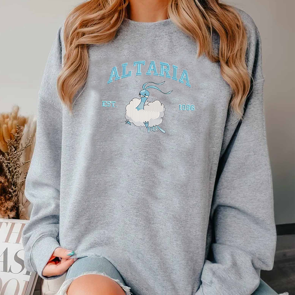 Anime Characters Embroidered Unisex Crewneck Sweatshirt,Hoodie For Gift,Personal Anime Gift Hoodie,Perfect Gift For Anime Lovers.