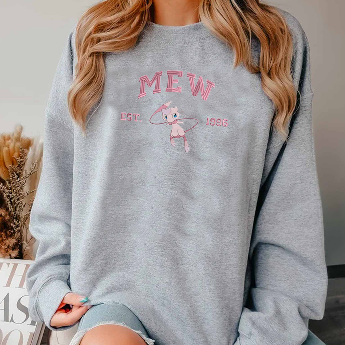 Anime Characters Embroidered Crewneck Sweatshirt,Hoodie,Personal Anime Gift Hoodie,Perfect Gift For Anime Lovers.