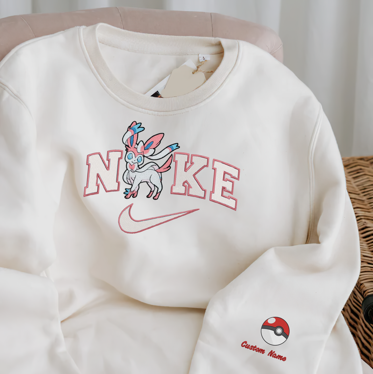 Anime Nike Embroidered Custom T-Shirt,Crewneck Sweatshirt,Hoodie.Perfect Gift For Anime Lovers.