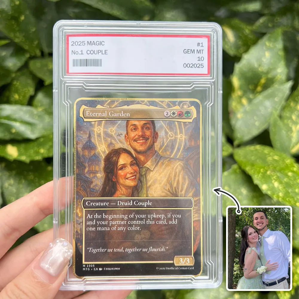 Custom Anime Couples Magic Card.Custom Gift for Valentine's Day,Anniversary.Valentine's Day,Anniversary gifts