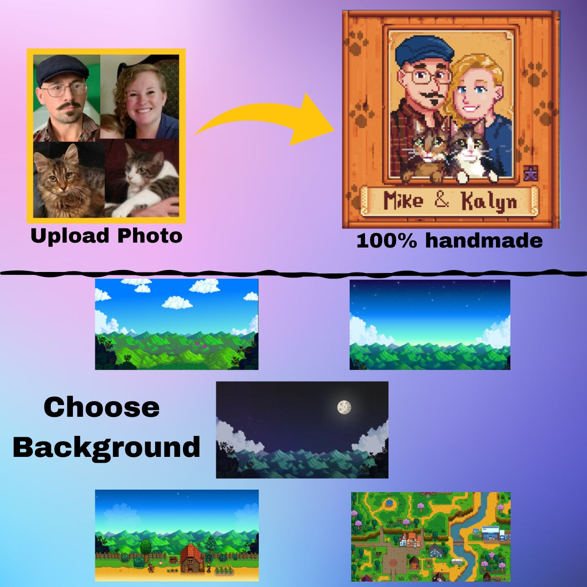 Handmade Stardew Valley Portrait | A Beautiful Mother's Day Gift