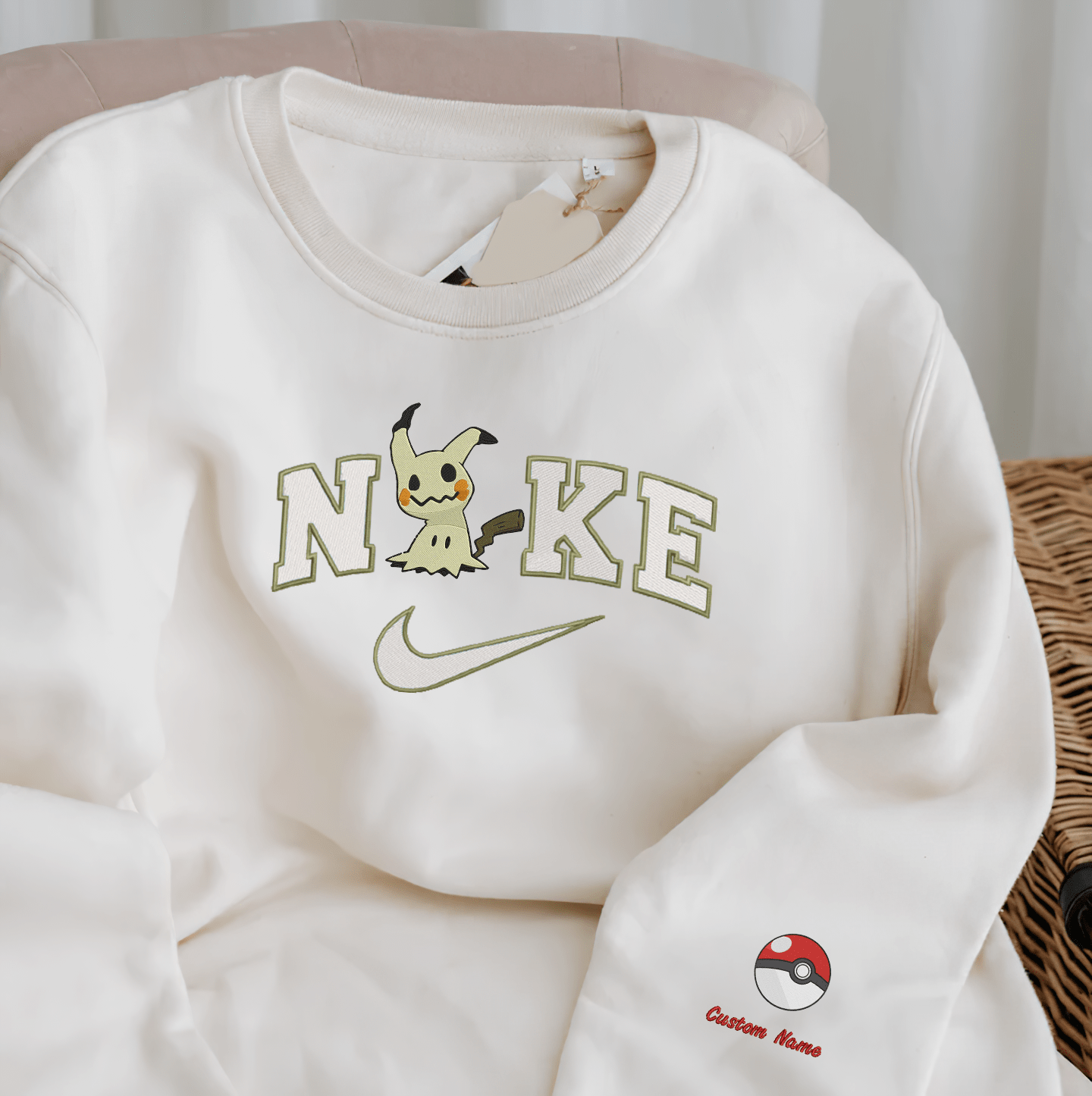 Anime Nike Embroidered Custom T-Shirt,Crewneck Sweatshirt,Hoodie.Perfect Gift For Anime Lovers.