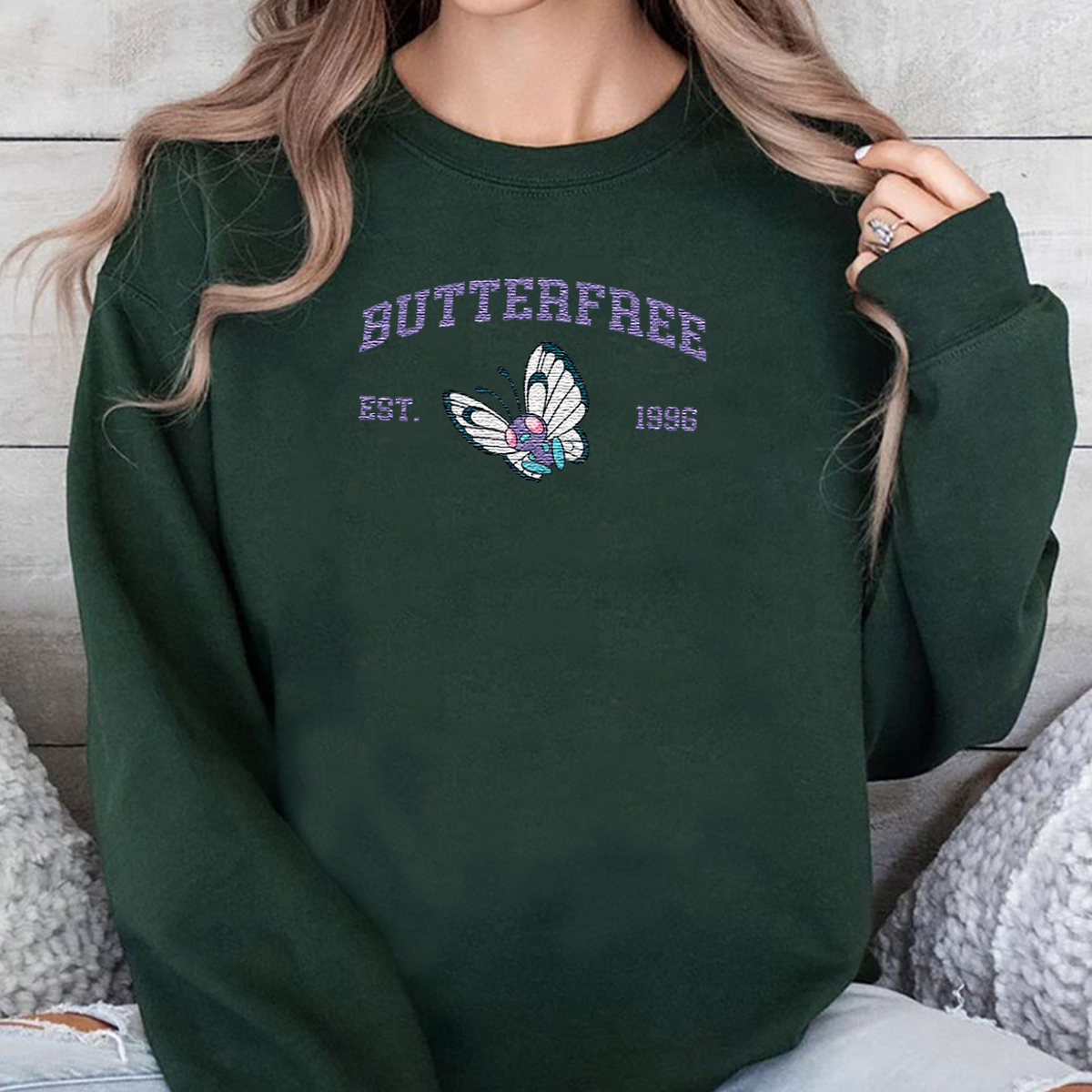 Anime Characters Embroidered Unisex Crewneck Sweatshirt,Hoodie For Gift,Personal Anime Gift Hoodie,Perfect Gift For Anime Lovers.