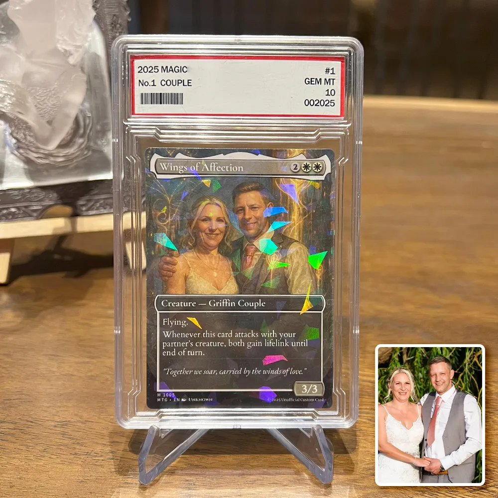 Custom Anime Couples Magic Card.Custom Gift for Valentine's Day,Anniversary.Valentine's Day,Anniversary gifts