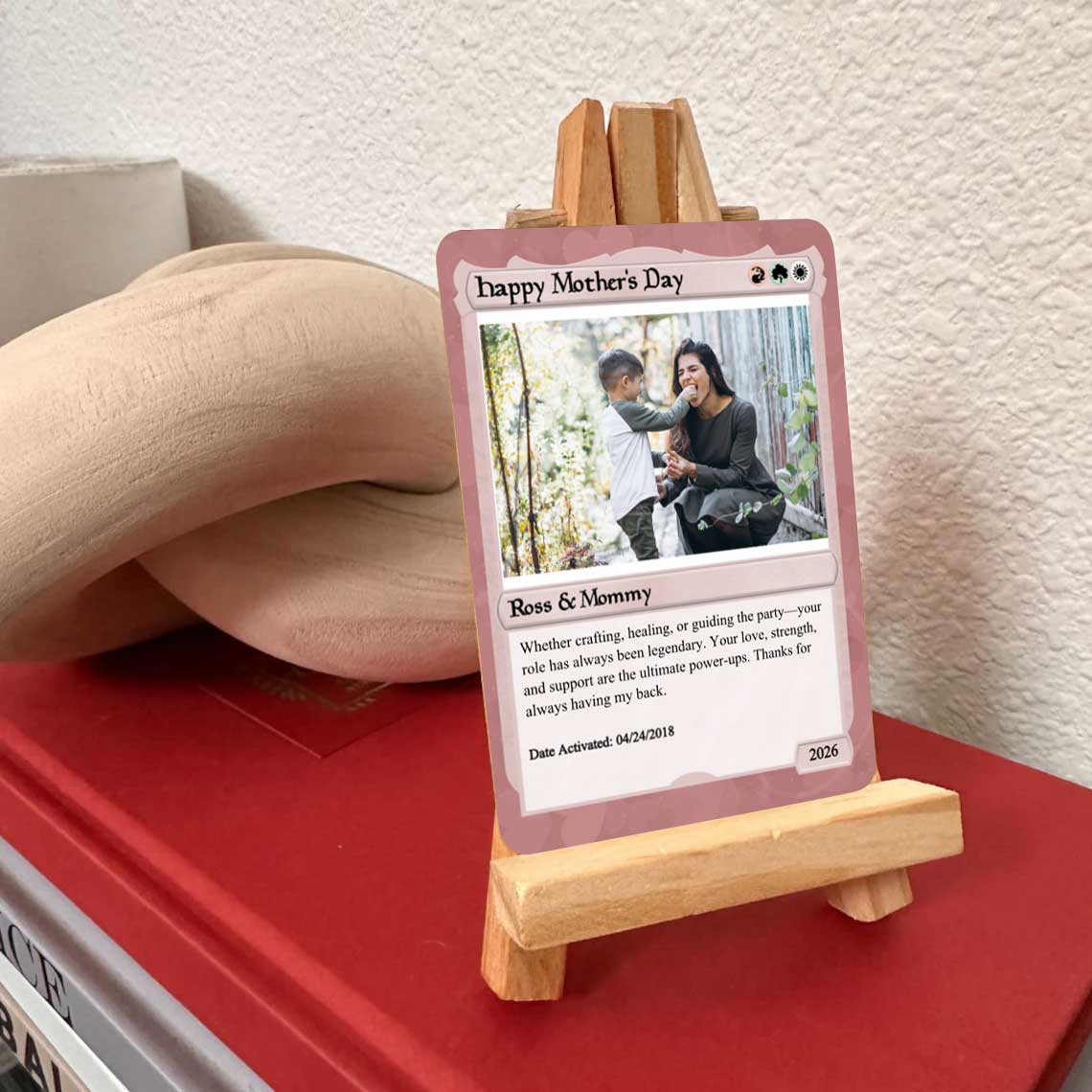 Love The Gathering Mother's day Card,Custom Magic The Gathering MTG Personalized Handmade keepsake card