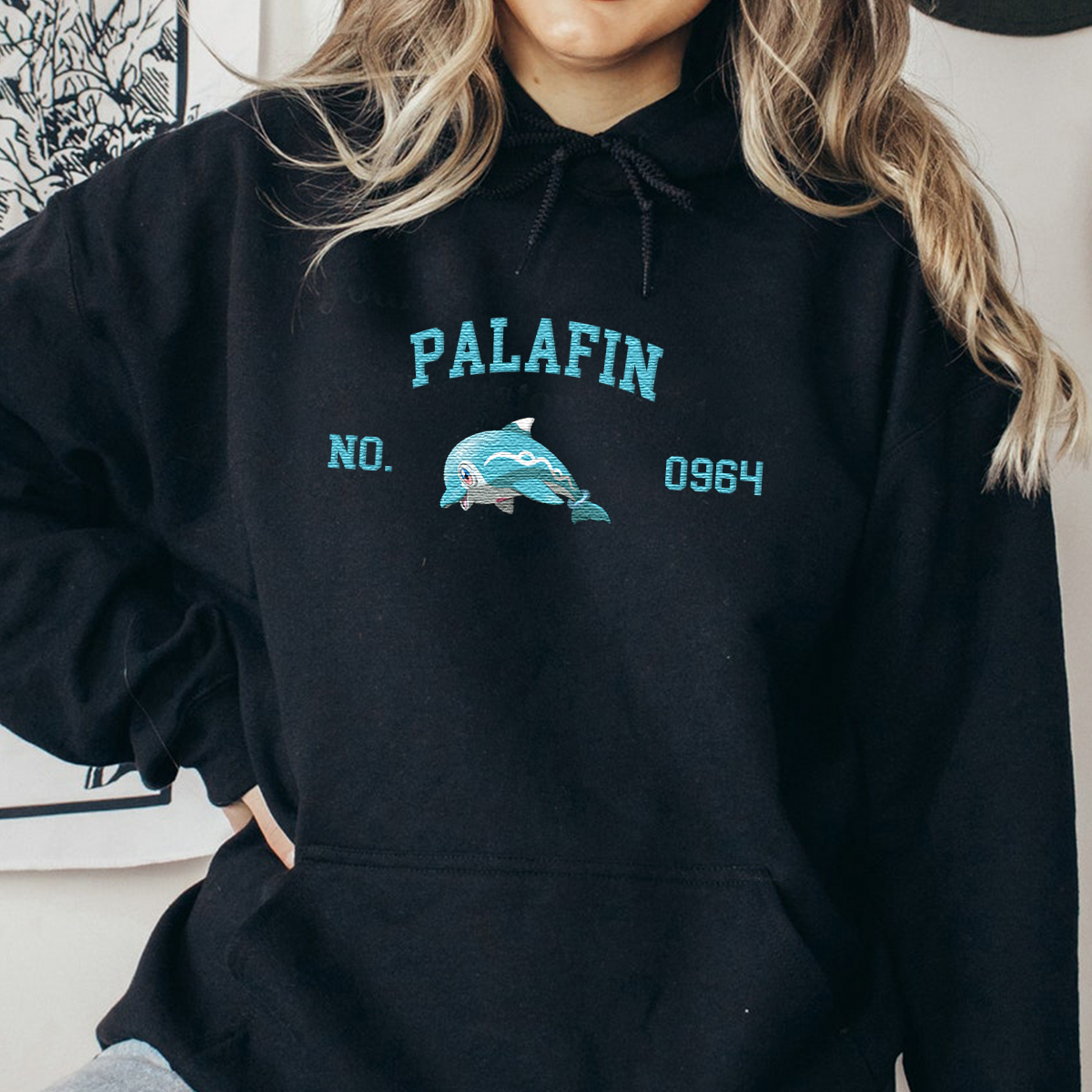 Palafin Adorable Anime-Themed Embroidered T-Shirt,Crewneck,Hoodie-Trendy Versatile and a Thoughtful Gift for Friends