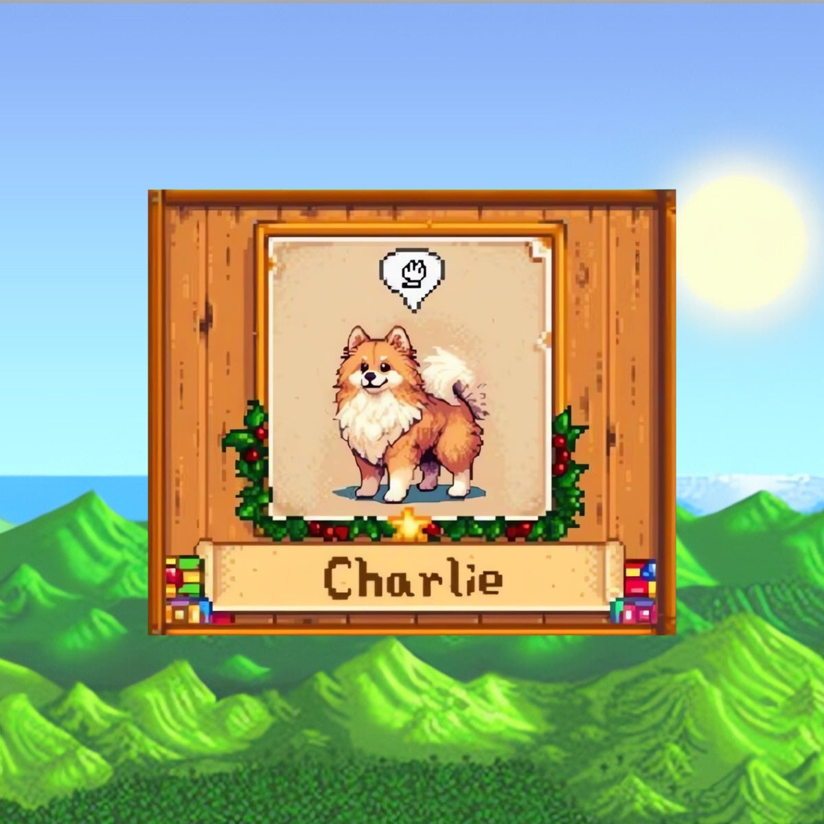 Ritratto personalizzato dell'animale domestico - per i fan di Stardew Valley