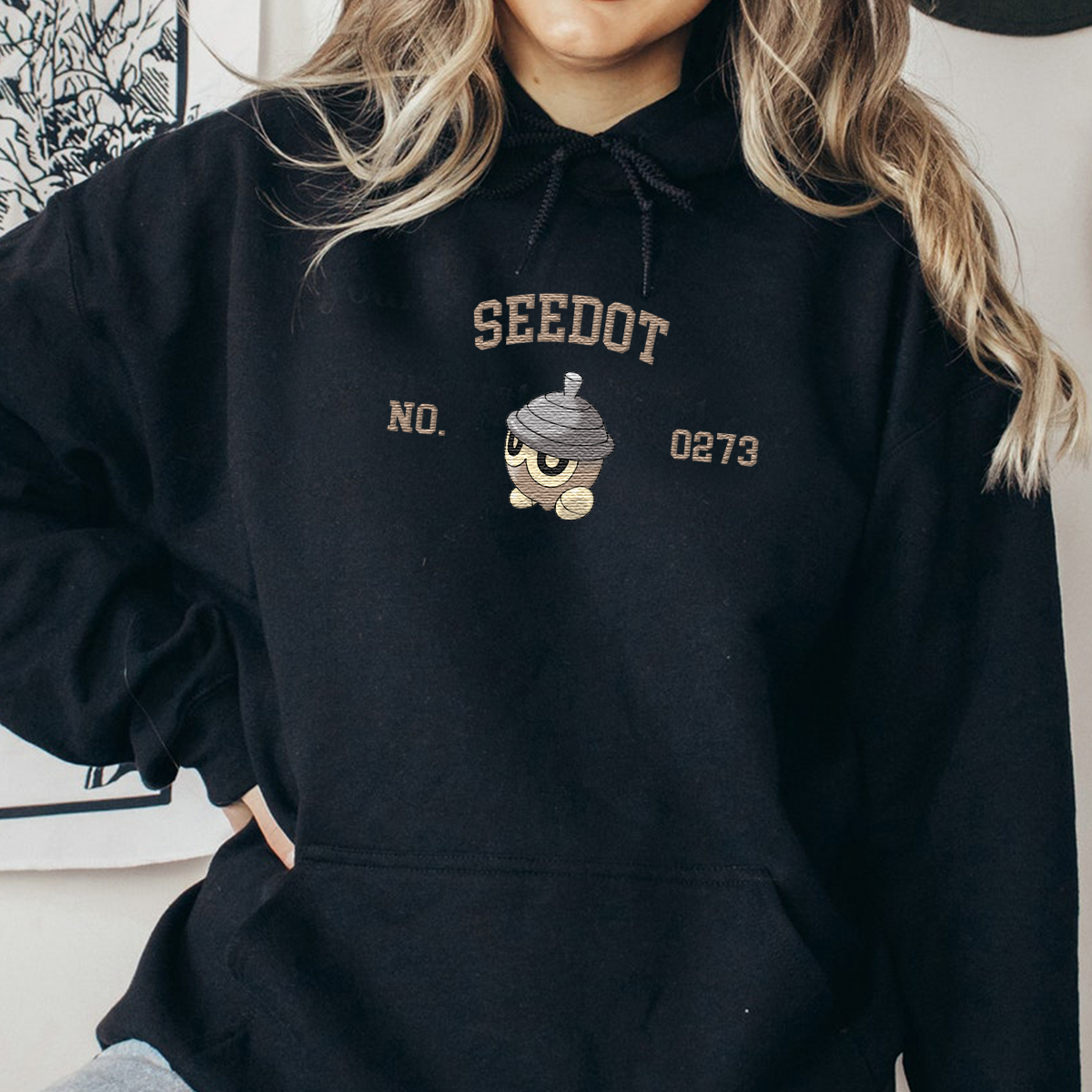 Seedot Anime-Themed Embroidered T-Shirt,Crewneck,Hoodie-Trendy Versatile and a Thoughtful Gift for Friends