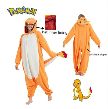 Charmander Anime Anime Characters Funny Pajamas.Anime Couples Apparel.Valentine's Day Gift for Couples