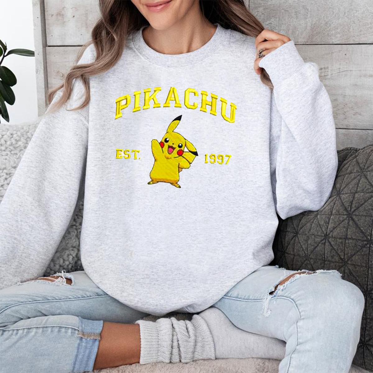 Anime Characters Embroidered T-Shirt ,Crewneck Sweatshirt,Hoodie,Personal Anime Gift Hoodie,Perfect Gift For Anime Lovers.