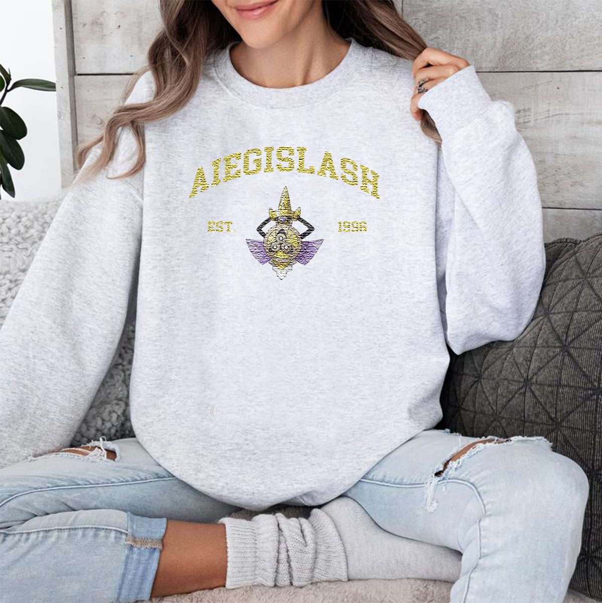 Anime Characters Embroidered Unisex Crewneck Sweatshirt,Hoodie For Gift,Personal Anime Gift Hoodie,Perfect Gift For Anime Lovers.