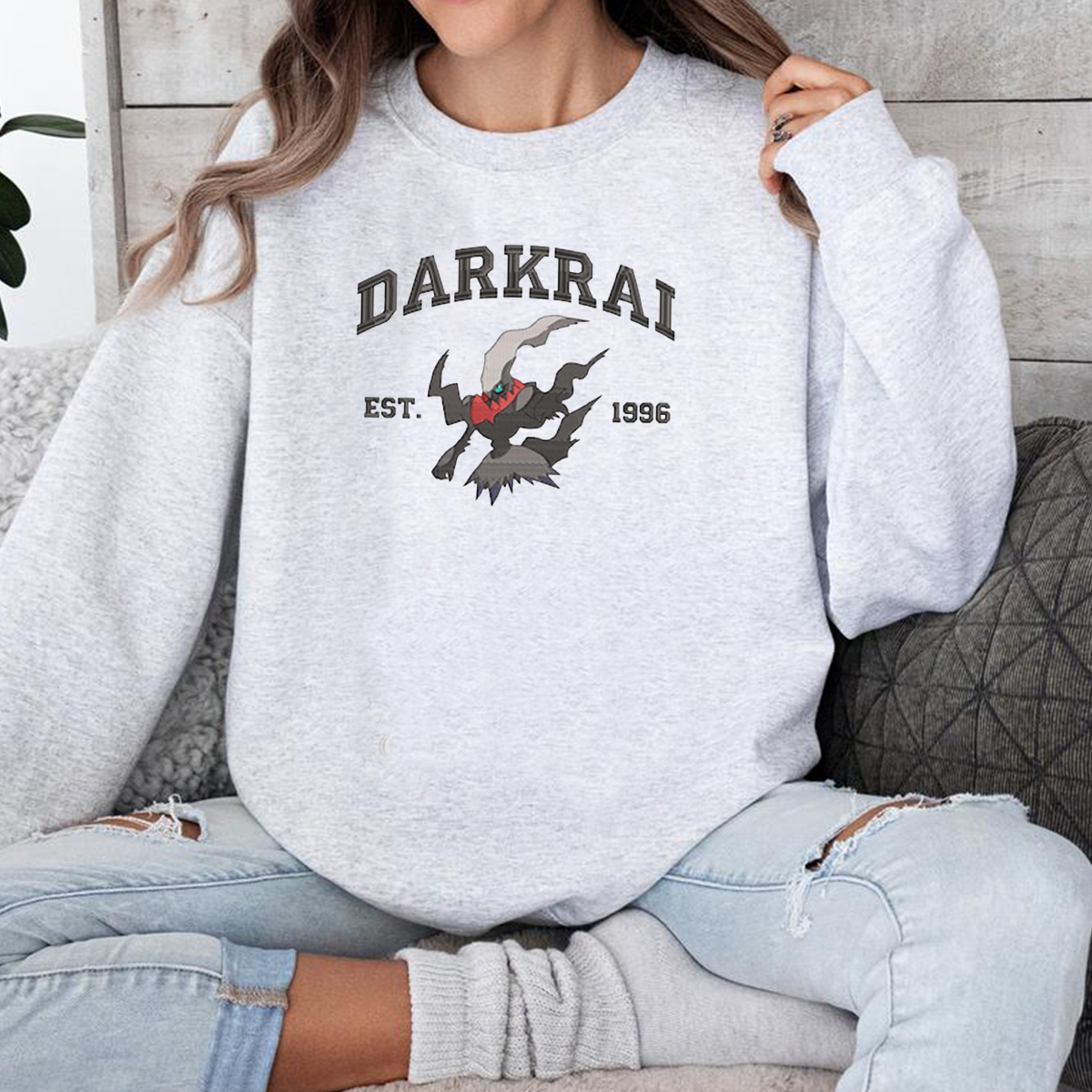 Anime Characters Embroidered Crewneck Sweatshirt,Hoodie,Personal Anime Gift Hoodie,Perfect Gift For Anime Lovers.