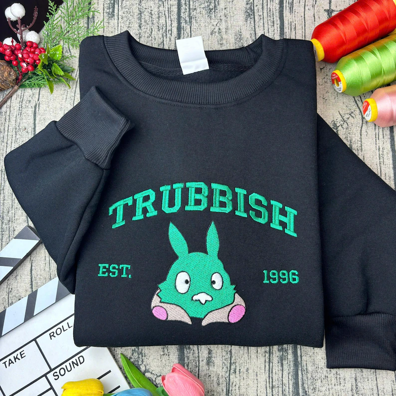 Custom Anime Poke Embroidered Sweatshirt, Poke Shirt, Embroidered Tee, Design Embroidered Shirt, Anime Sweatshirt, Best Gift, Anime Poke