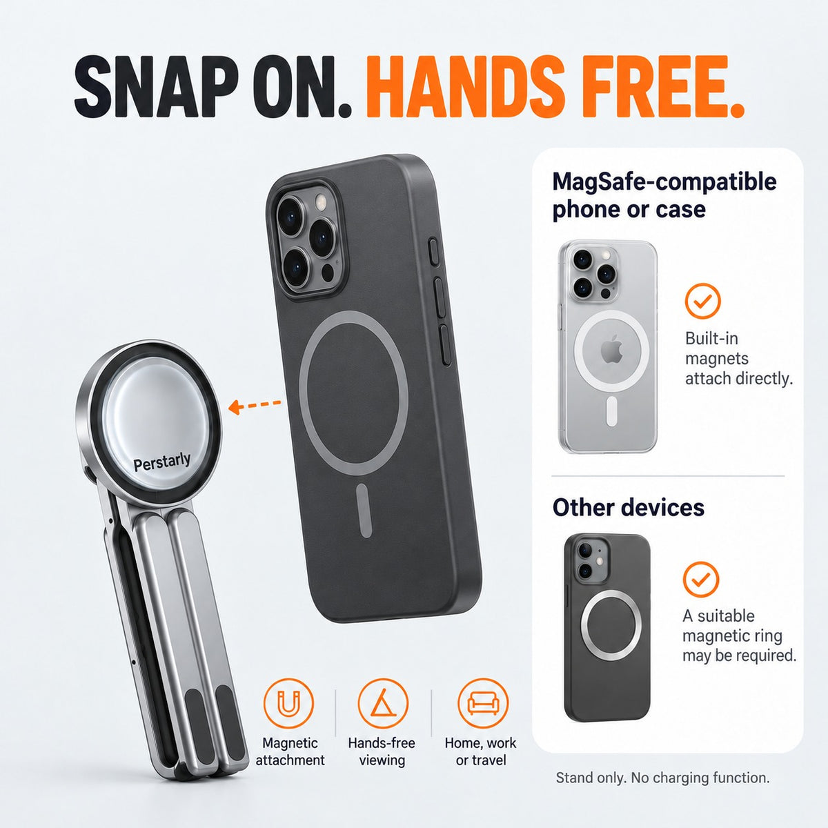 Snap into place. Get both hands back.
