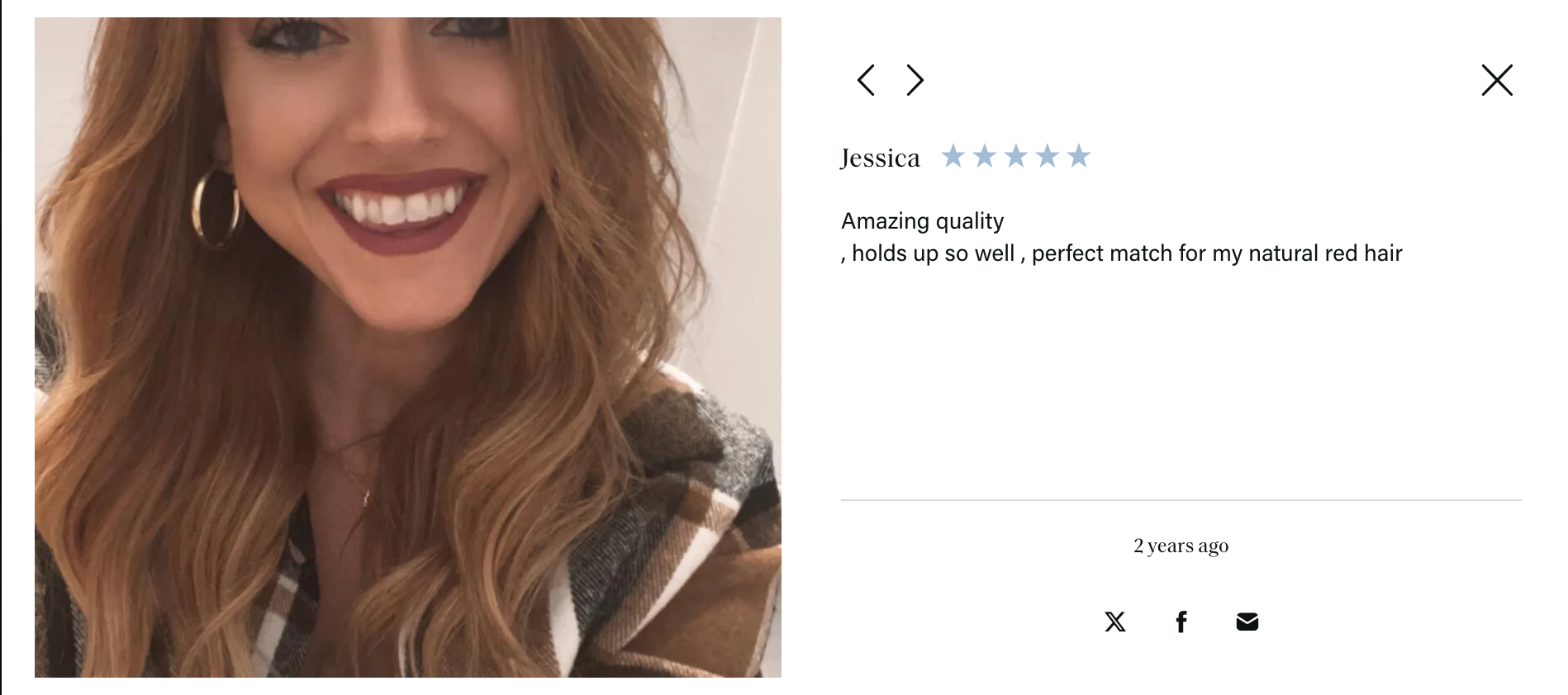 Jessica’s hair styling photo