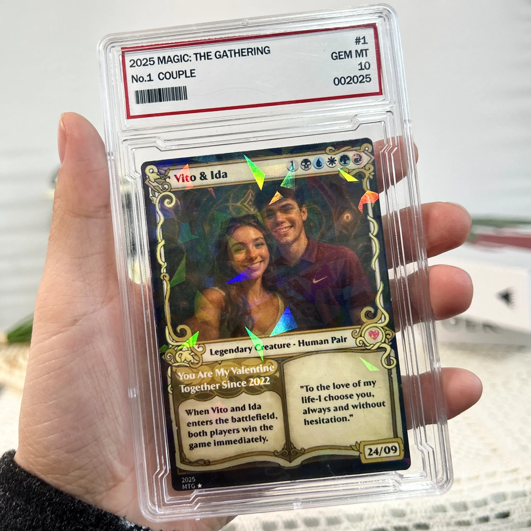 Custom Magic Card Fantasy Game.Custom Gift for Valentine's Day,Anniversary.Valentine's Day,Anniversary gifts
