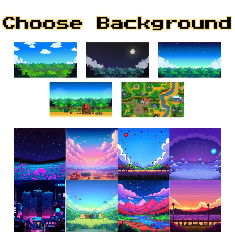 Regalo romantico per coppie: ritratti pixel di Stardew Valley per lui o per lei