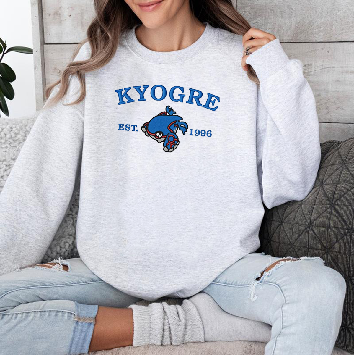 Anime Characters Embroidered Crewneck Sweatshirt,Hoodie For Gift,Personal Anime Gift Hoodie,Perfect Gift For Anime Lovers.