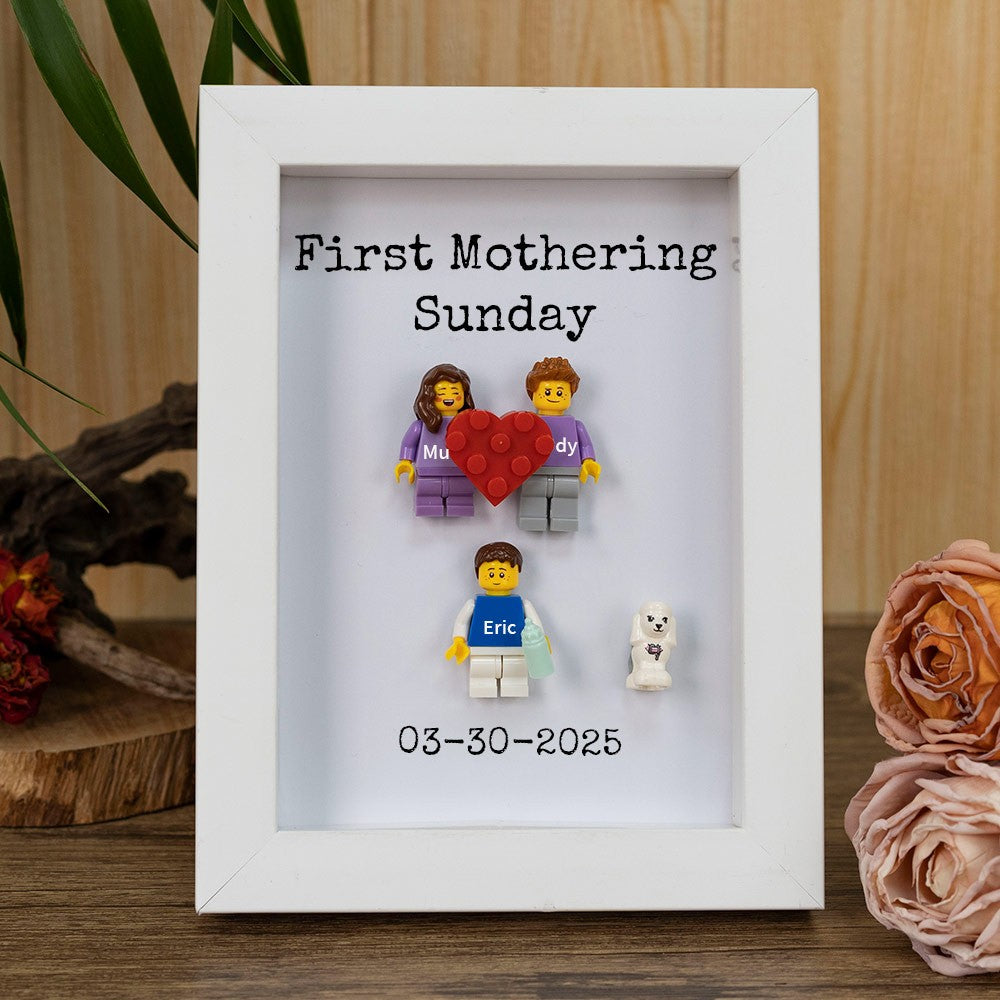 Personalised Minifigures With Kids Name For Mum Mother's Day Gift