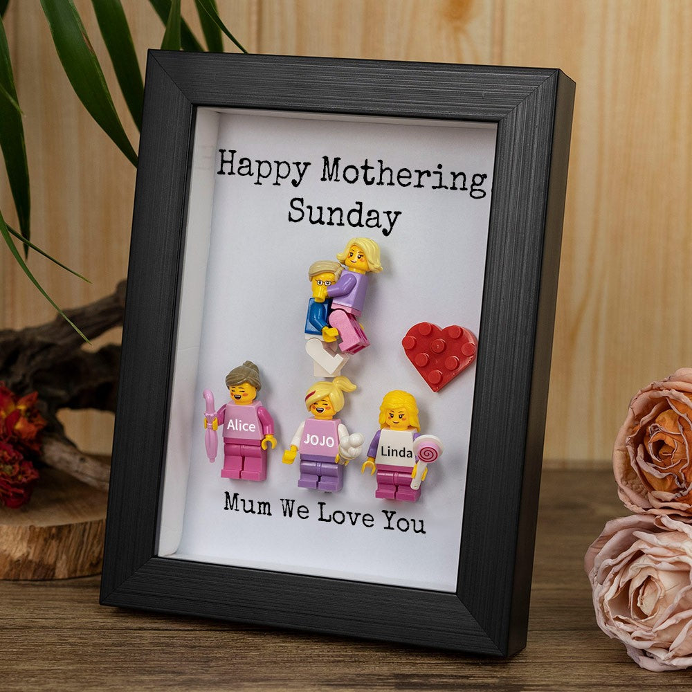Personalised Minifigures With Kids Name For Mum Mother's Day Gift