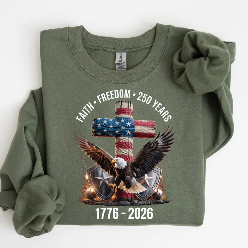 Faith - Freedom - 250 Years Shirt, 250th Anniversary United States of America T-Shirt