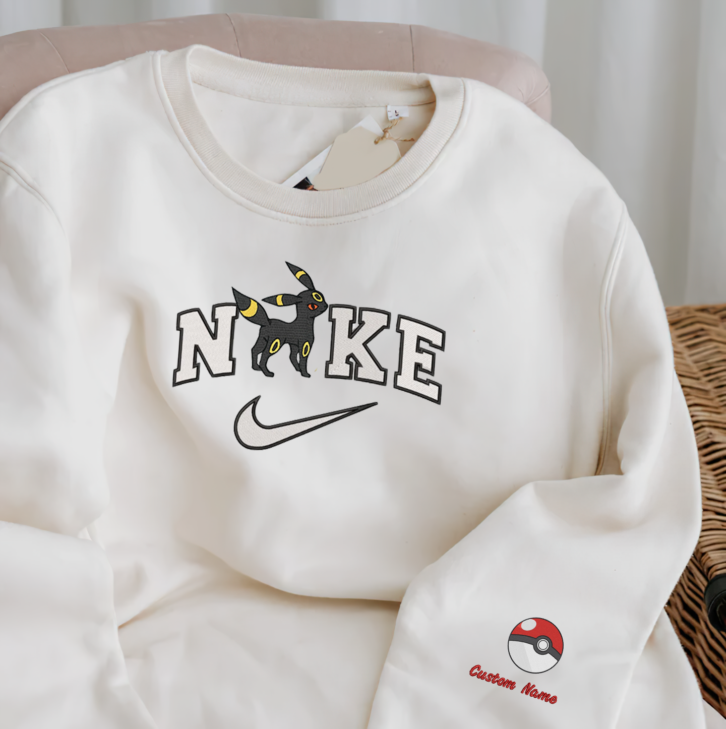Anime Nike Embroidered  Custom T-Shirt,Crewneck Sweatshirt,Hoodie.Perfect Gift For Anime Lovers.