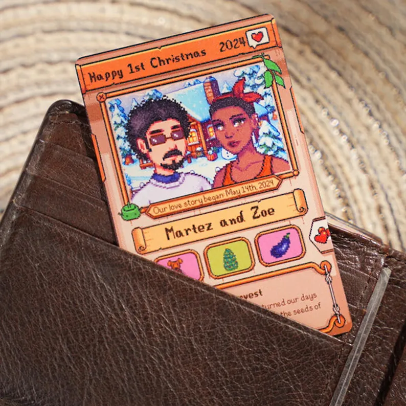 Individuelle Stardew Valley Karte – Personalisierte Geschenke für Paare – Jahrestagsgeschenk – Geschenk für Paare zum Jahrestag – Geschenk für ihn/sie – Geschenk für Landwirtschafts-Gamer