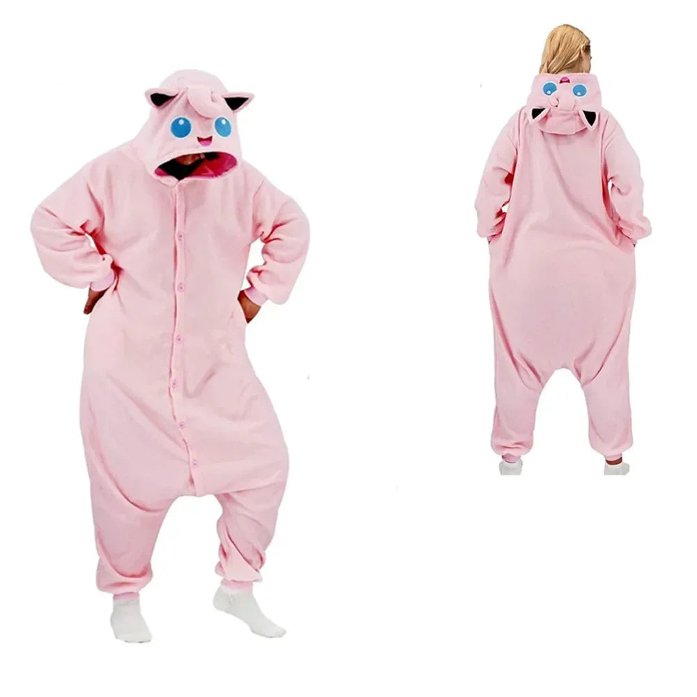 Jigglypuff Anime Anime Characters Funny Pajamas.Anime Couples Apparel.Valentine's Day Gift for Couples