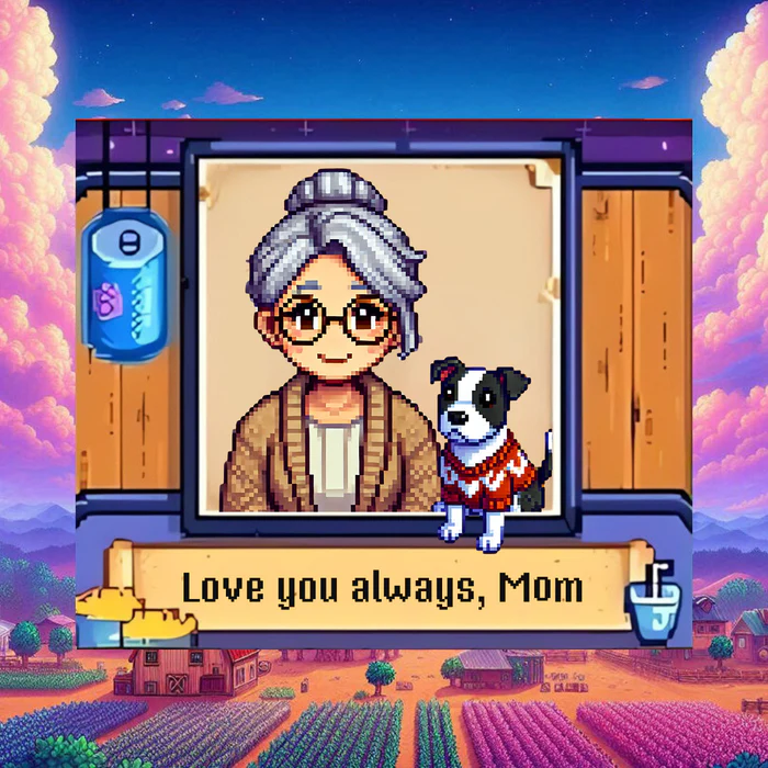 Mother's Day Personalised Stardew Valley Illustration