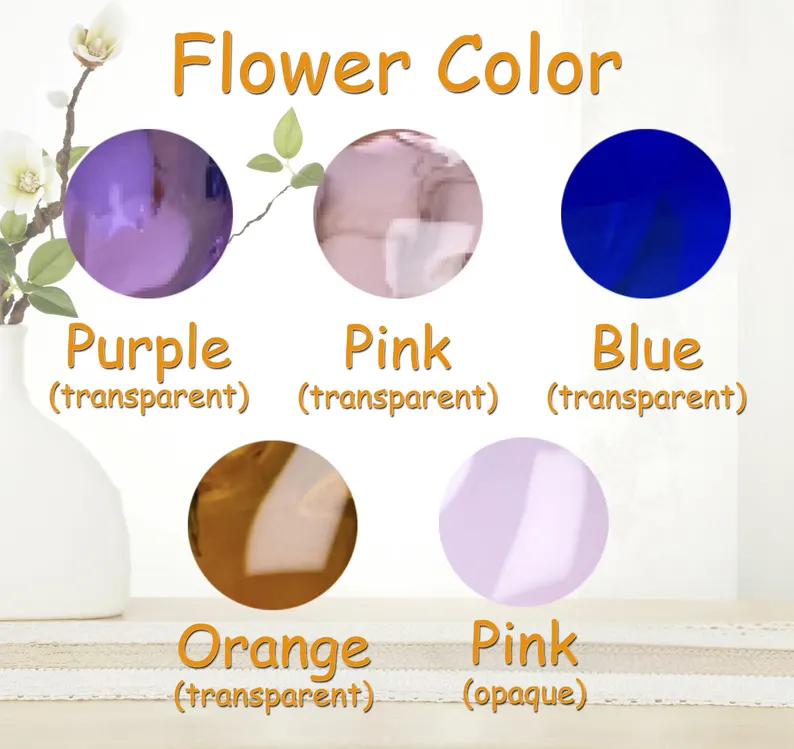 Tulip Glass Flower Potted, Gift for Mother, Happy Mothers day, Personalized Flower Pot