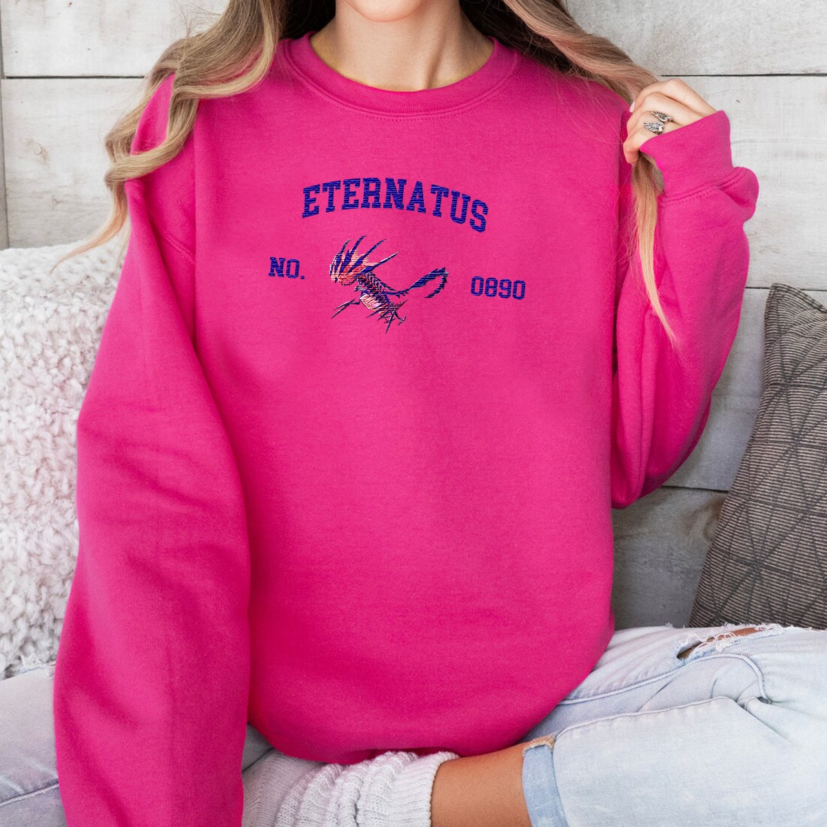 Eternatus Adorable Anime-Themed Embroidered T-Shirt,Crewneck,Hoodie-Trendy Versatile and a Thoughtful Gift for Friends