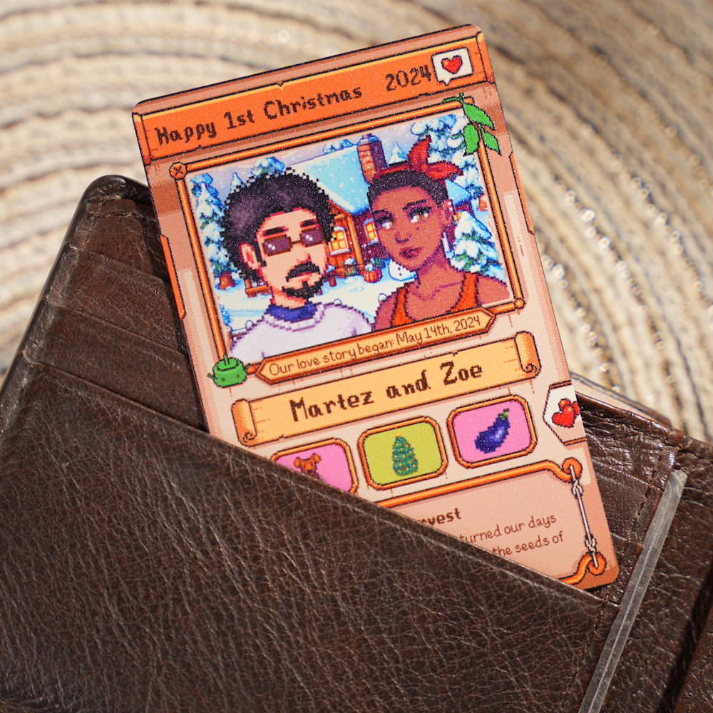 Individuelle Stardew Valley Karte – Personalisierte Geschenke für Paare – Jahrestagsgeschenk – Geschenk für Paare zum Jahrestag – Geschenk für ihn/sie – Geschenk für Landwirtschafts-Gamer