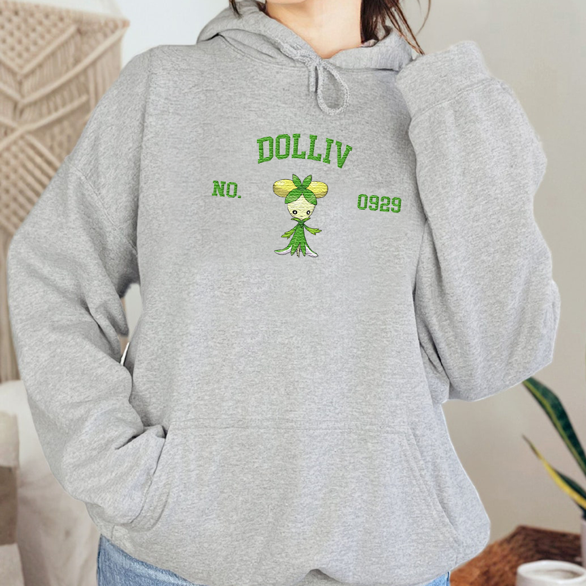 Dolliv Anime-Themed Embroidered T-Shirt,Crewneck,Hoodie-Trendy Versatile and a Thoughtful Gift for Friends