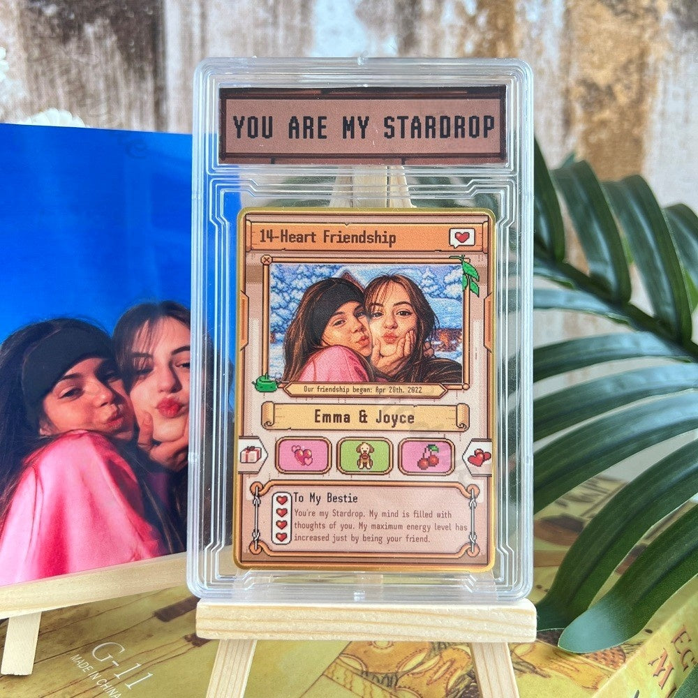 Individuelle Stardew Valley-Karte – Personalisierte Jahrestagsgeschenke für Paare – Geschenk zum Hochzeitstag – Geschenk für Sie und Ihn – Geschenk für Landwirtschafts-Gamer